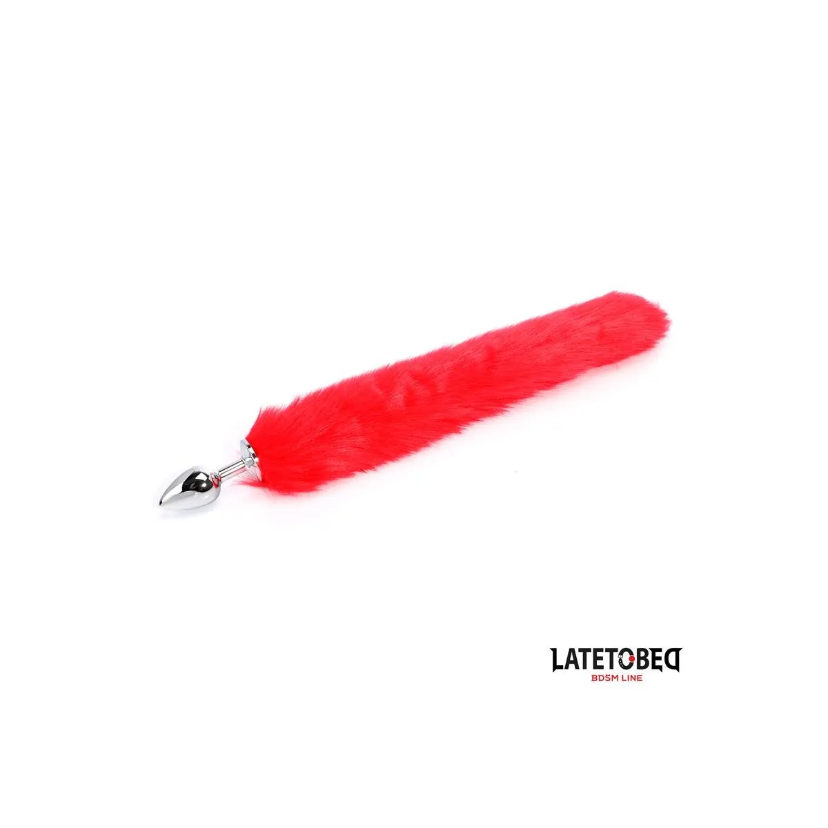 ANALPLUG MIT SCHWANZ ROT 40 CM VON LATETOBED BDSM LINE