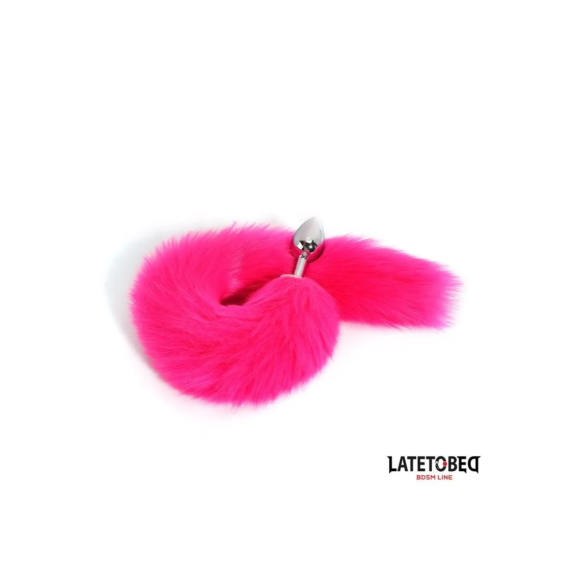 ANALPLUG MIT SCHWANZ PINK 40 CM VON LATETOBED BDSM LINE