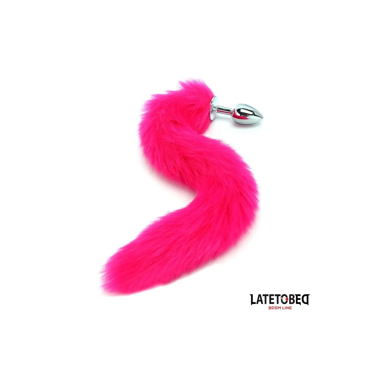 ANALPLUG MIT SCHWANZ PINK 40 CM VON LATETOBED BDSM LINE