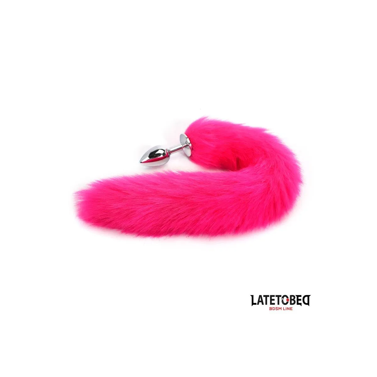 ANALPLUG MIT SCHWANZ PINK 40 CM VON LATETOBED BDSM LINE
