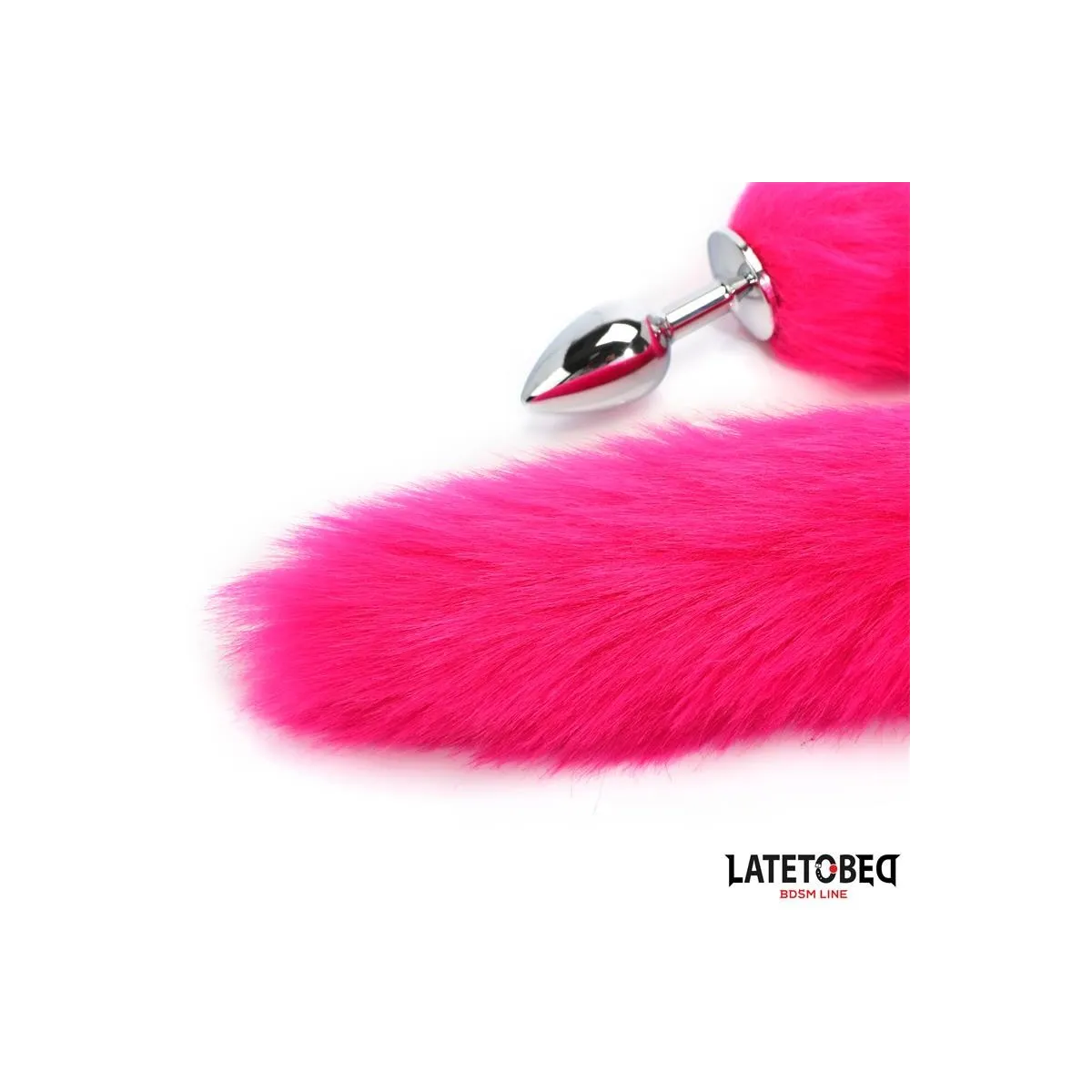 ANALPLUG MIT SCHWANZ PINK 40 CM VON LATETOBED BDSM LINE