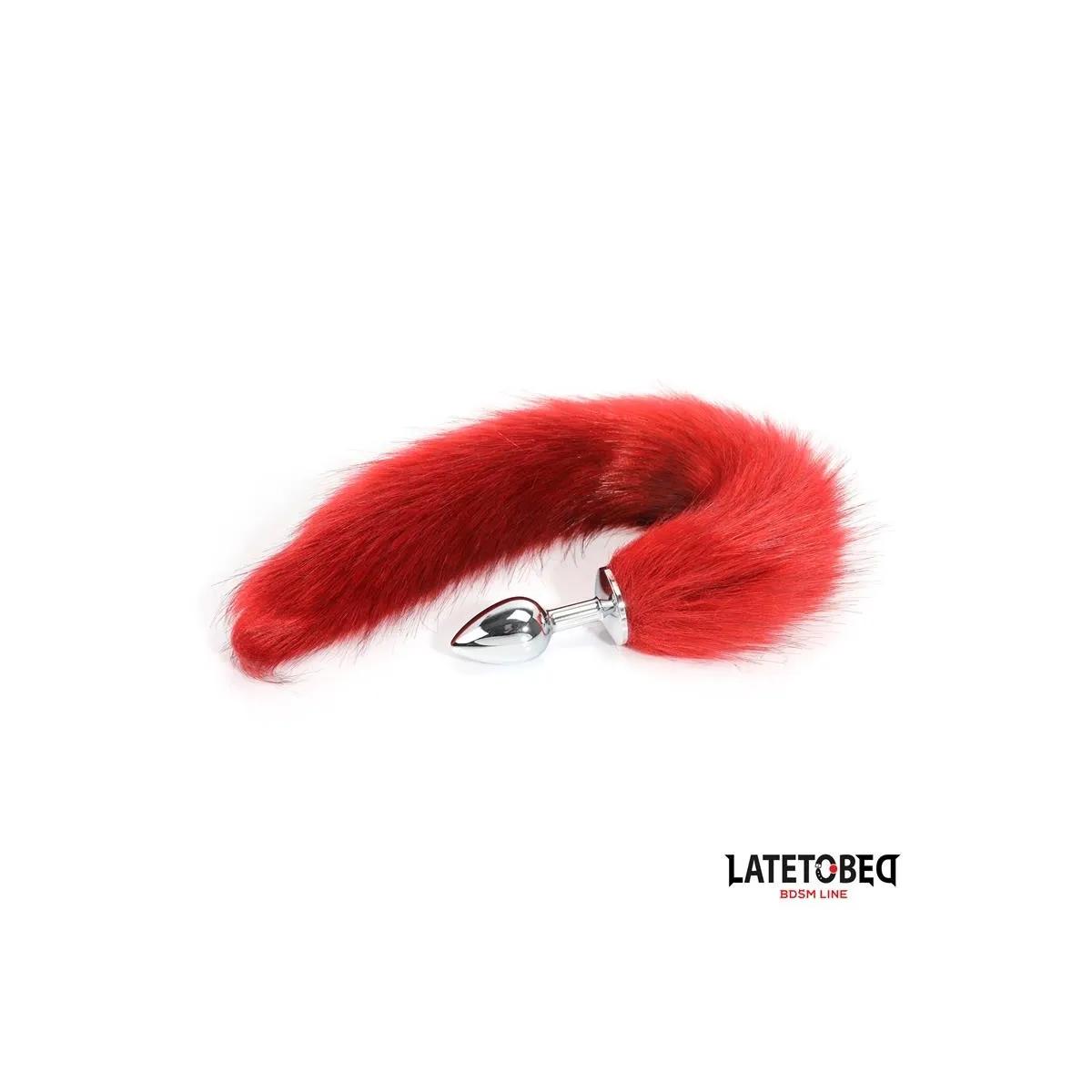 ANALPLUG MIT SCHWANZ DUNKELROT 40 CM VON LATETOBED BDSM LINE