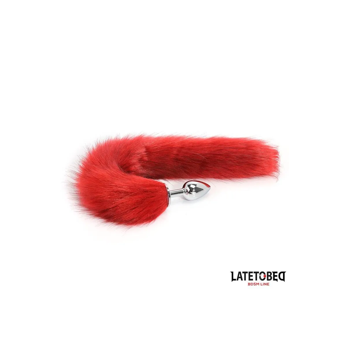 ANALPLUG MIT SCHWANZ DUNKELROT 40 CM VON LATETOBED BDSM LINE