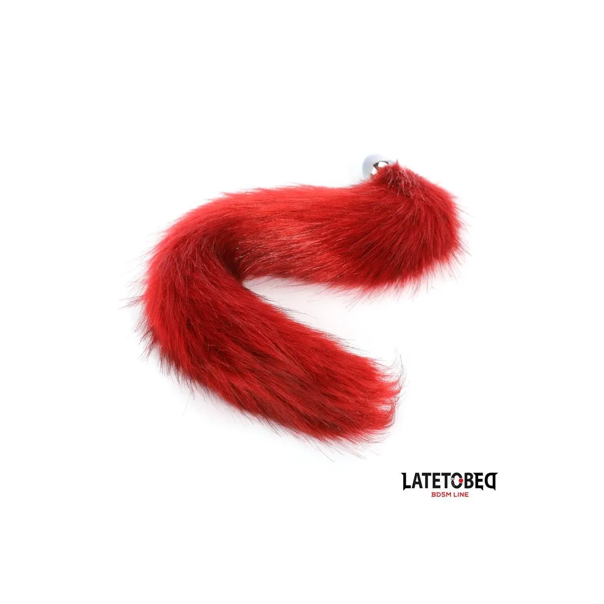 ANALPLUG MIT SCHWANZ DUNKELROT 40 CM VON LATETOBED BDSM LINE