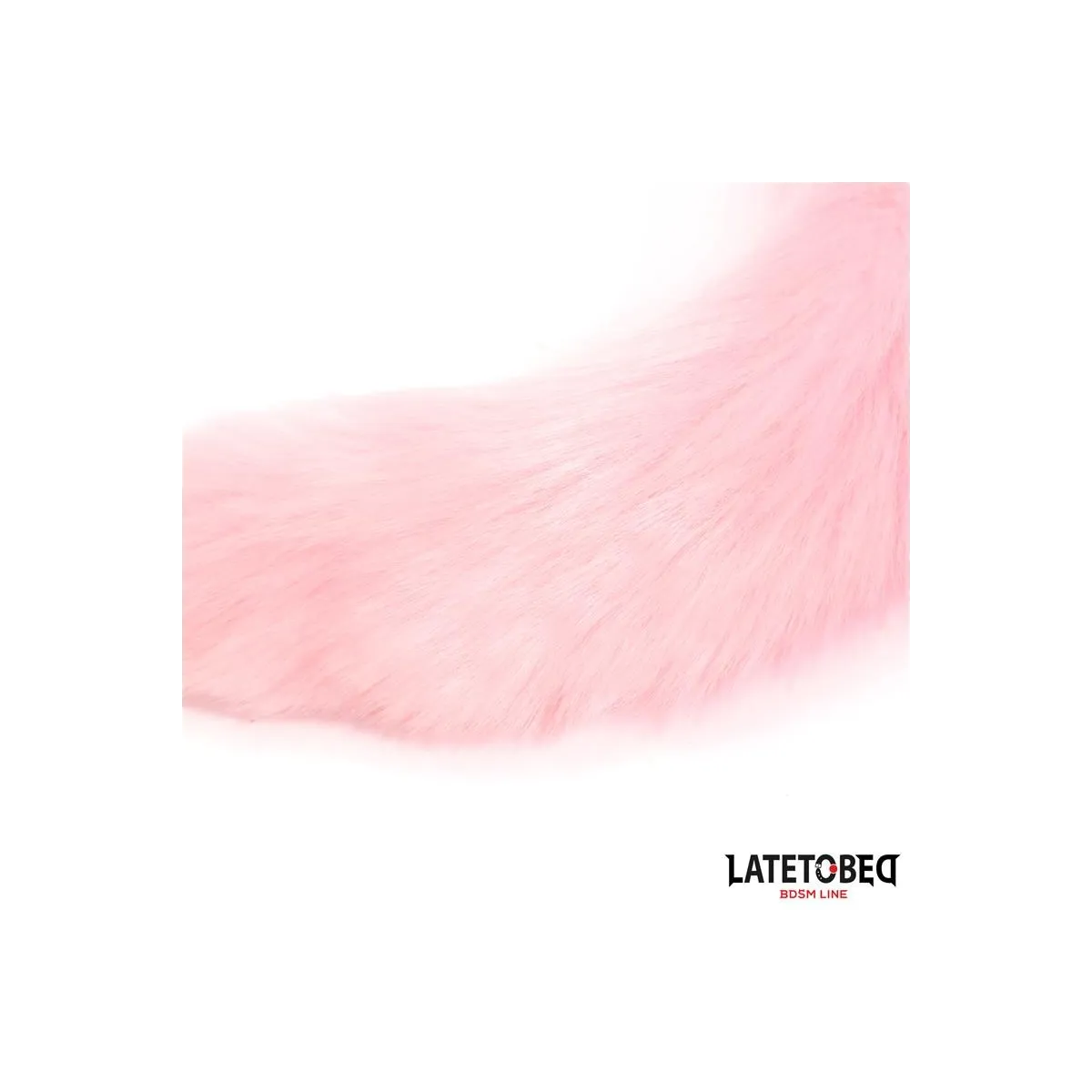 ANALPLUG MIT FUCHSSCHWANZ, ROSA, 40 CM VON LATETOBED BDSM LINE