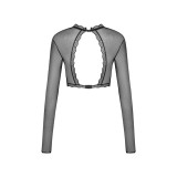 Mibelia Top Schwarz von Obsessive | Fesselliebe.de