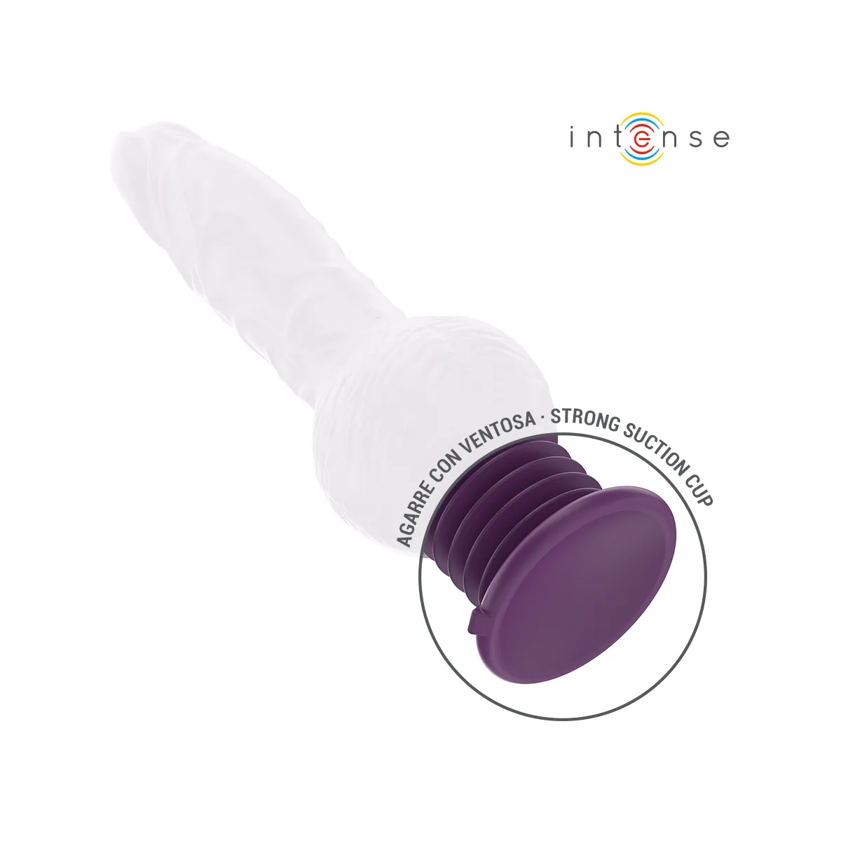 ♥ TATUM MULTIFUNKTIONSVIBRATOR MIT AUF- UND ABVIBRATION 24 CM LILA VON INTENSE FUN ♥