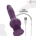 ♥ Tatum Multifunktionsvibrator mit Auf- und Abvibration 24 cm Lila von Intense Fun ♥