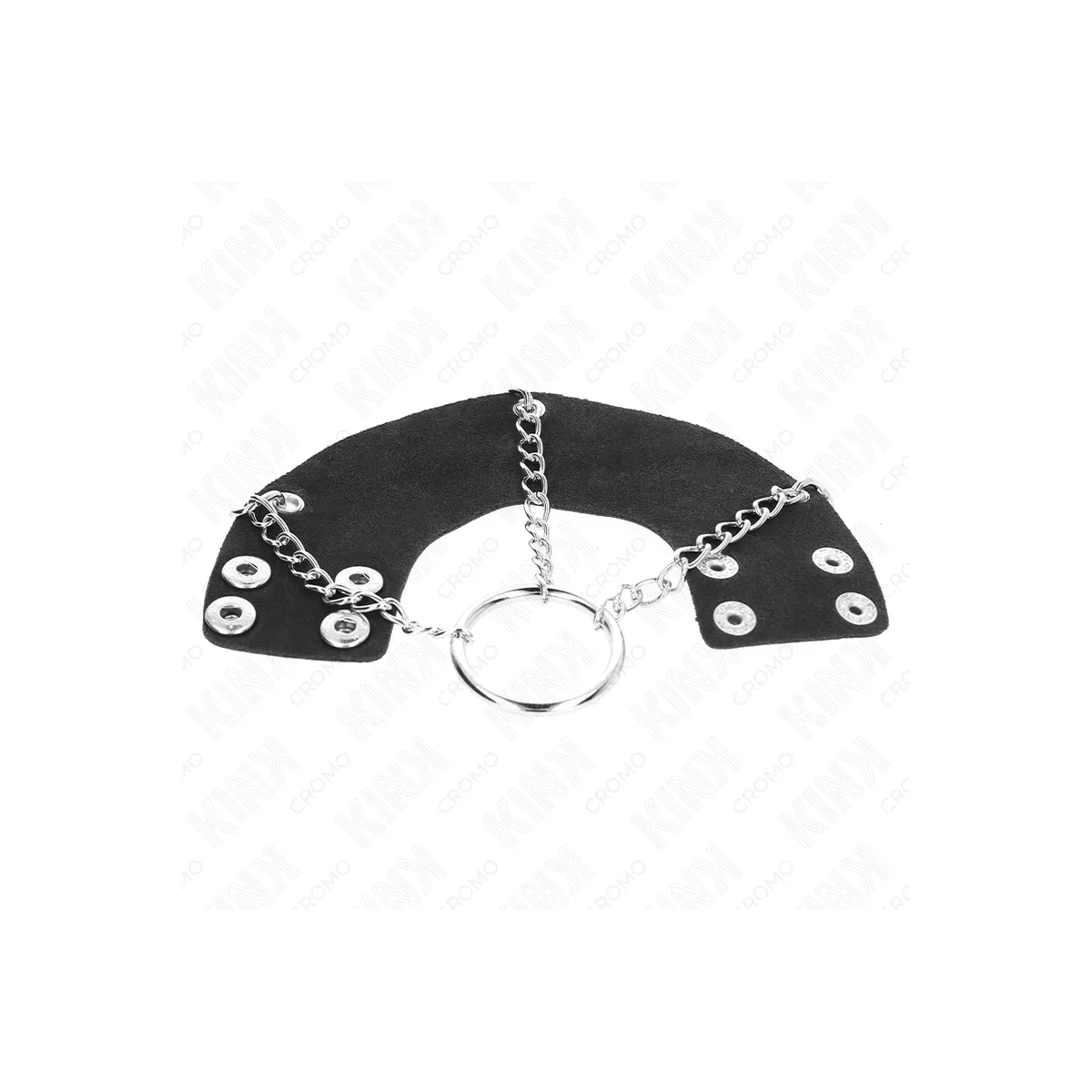 ♥ PENISRING 4 CM KETTE 7 CM METALL MIT LEDERGURTE VON KINK RING POWER ♥