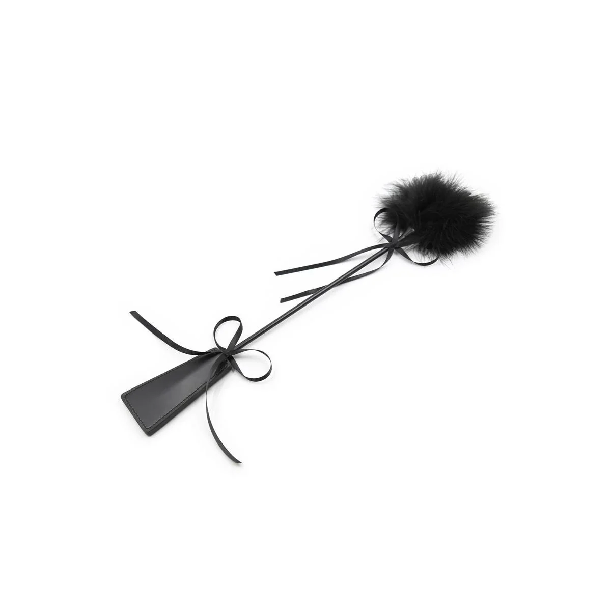 Feder Kitzel und Paddel 49 cm Schwarz von Latetobed Bdsm Line kaufen | Fesselliebe