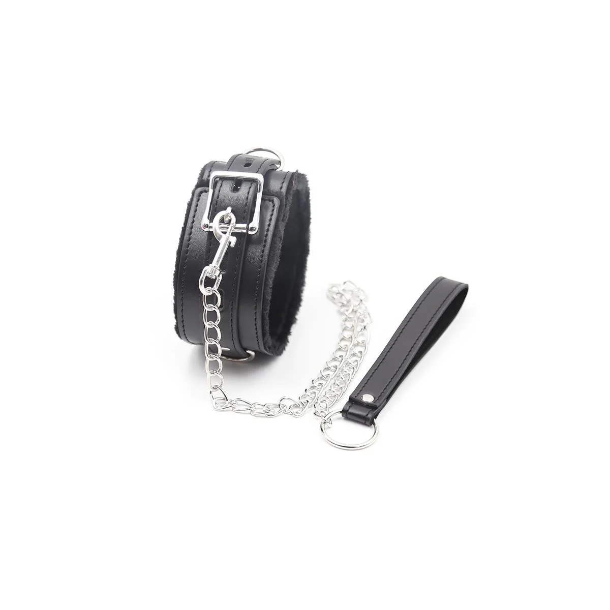 Halsband mit Metallleine Schwarz von Latetobed Bdsm Line kaufen | Fesselliebe