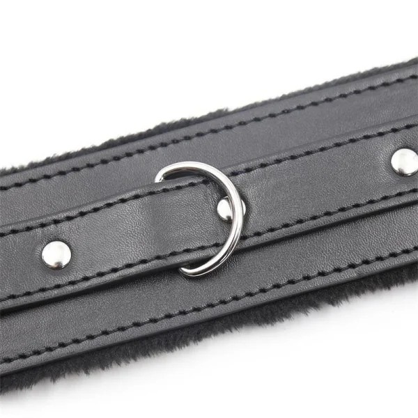 Halsband mit Metallleine Schwarz von Latetobed Bdsm Line kaufen | Fesselliebe