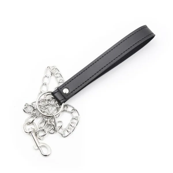 Halsband mit Metallleine Schwarz von Latetobed Bdsm Line kaufen | Fesselliebe