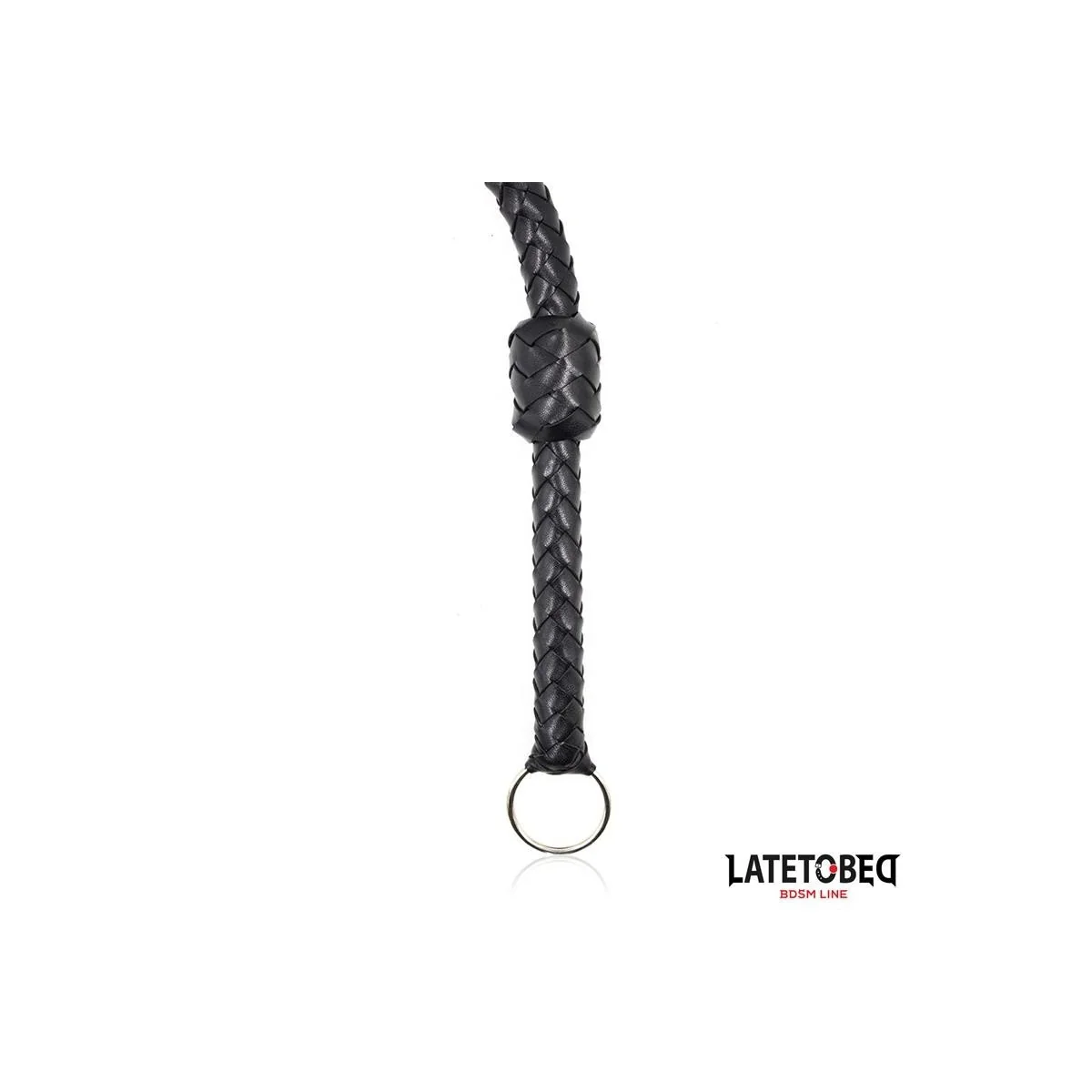 GEFLOCHTENE PEITSCHE SCHWARZ 116 CM VON LATETOBED BDSM LINE