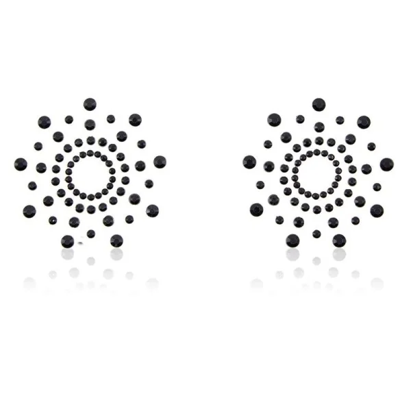 Schneeflocken-Nippelabdeckungen Schwarz von Latetobed Bdsm Line kaufen | Fesselliebe