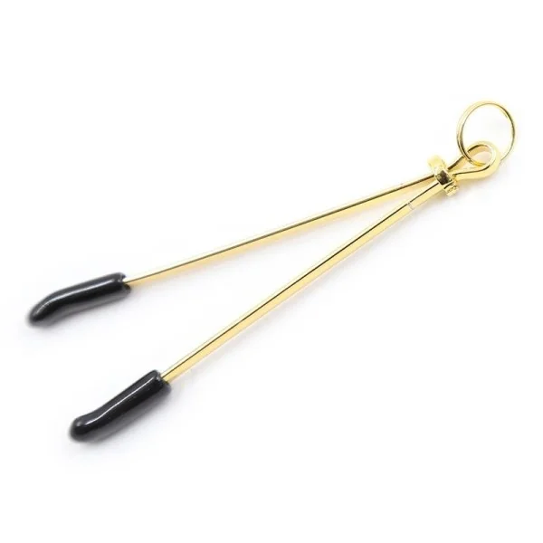 Nippelklemmen Metall Schwarz/Gold von Latetobed Bdsm Line kaufen | Fesselliebe