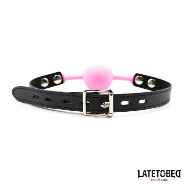 SILIKON-BALLKNEBEL, ROSA VON LATETOBED BDSM LINE