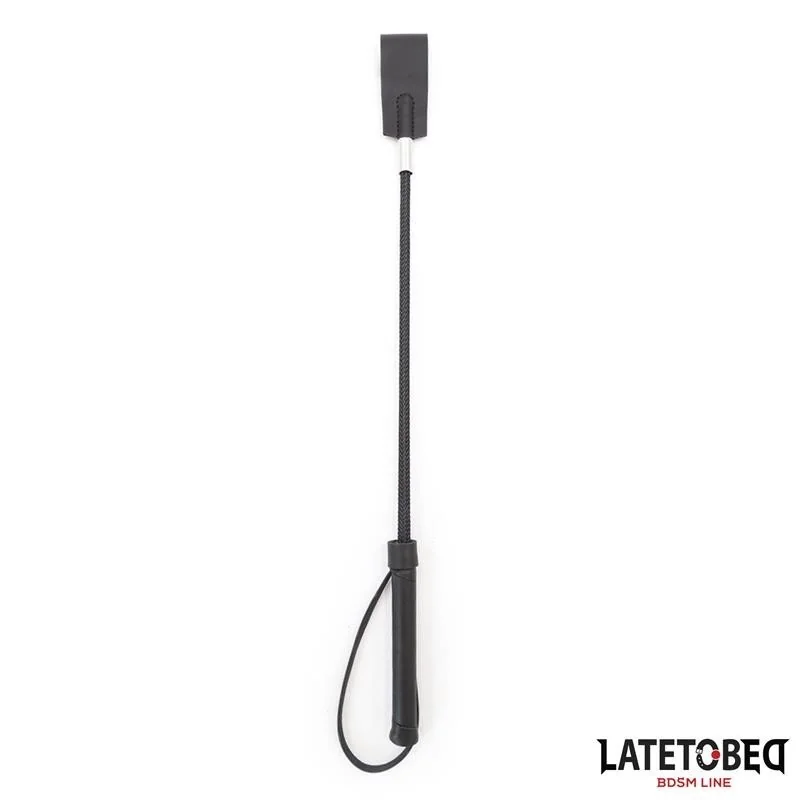KLASSISCHE PEITSCHE, SCHWARZ, 45 CM VON LATETOBED BDSM LINE 2