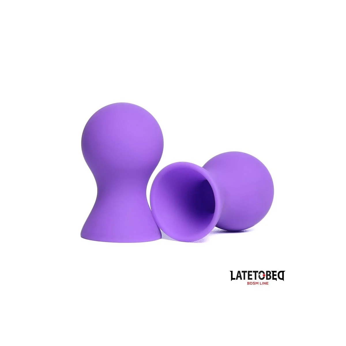 SILIKON-NIPPELSAUGER, LILA VON LATETOBED BDSM LINE