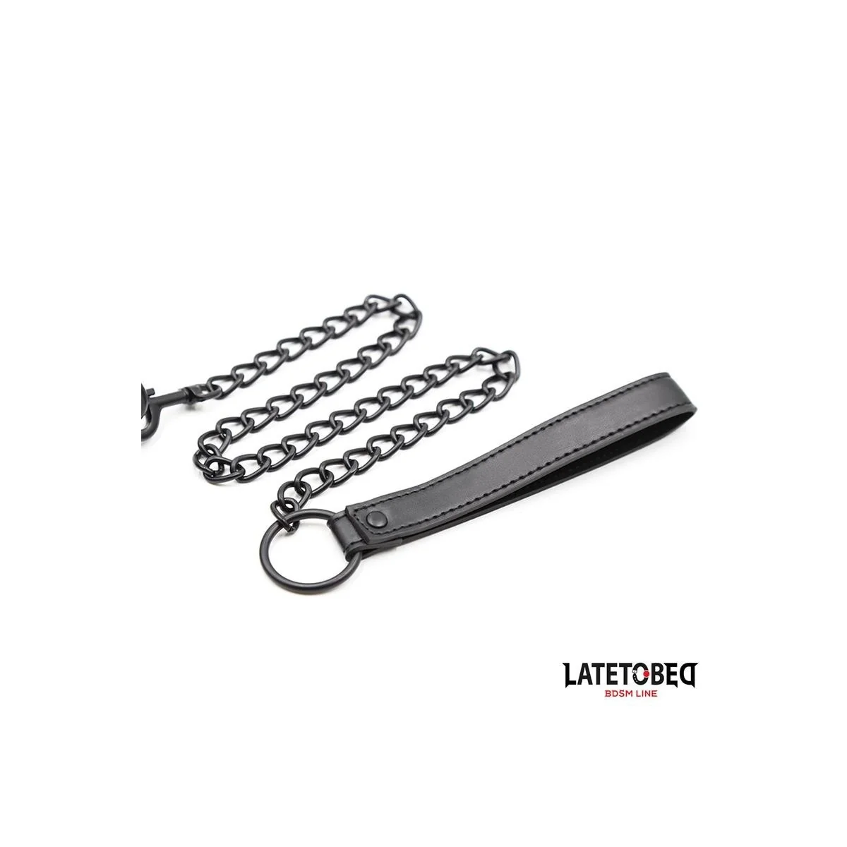 NEOPREN-BONDAGE-HALSBAND UND LEINE VON LATETOBED BDSM LINE