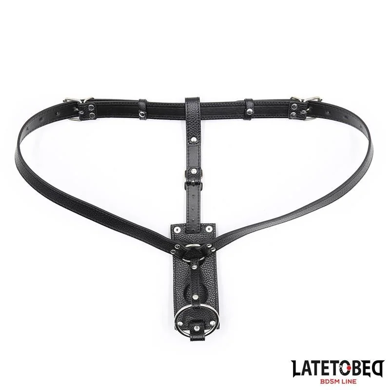 G-STRING-KEUSCHHEITSGÜRTEL, STRAP-ON-HOSE, EINHEITSGRÖSSE VON LATETOBED BDSM LINE 2