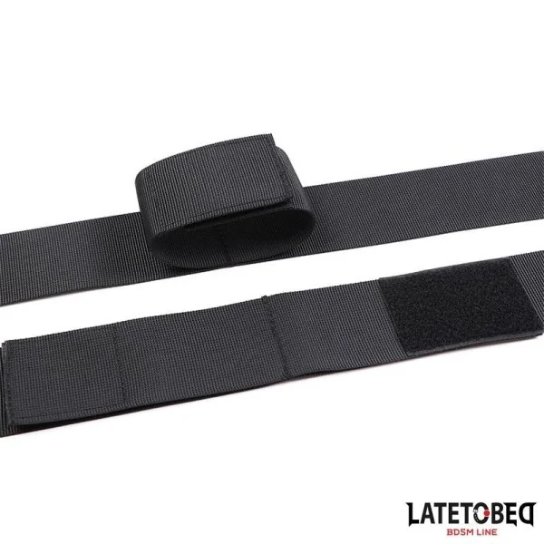 HAND- UND OBERSCHENKEL-FESSELN, NYLON VON LATETOBED BDSM LINE