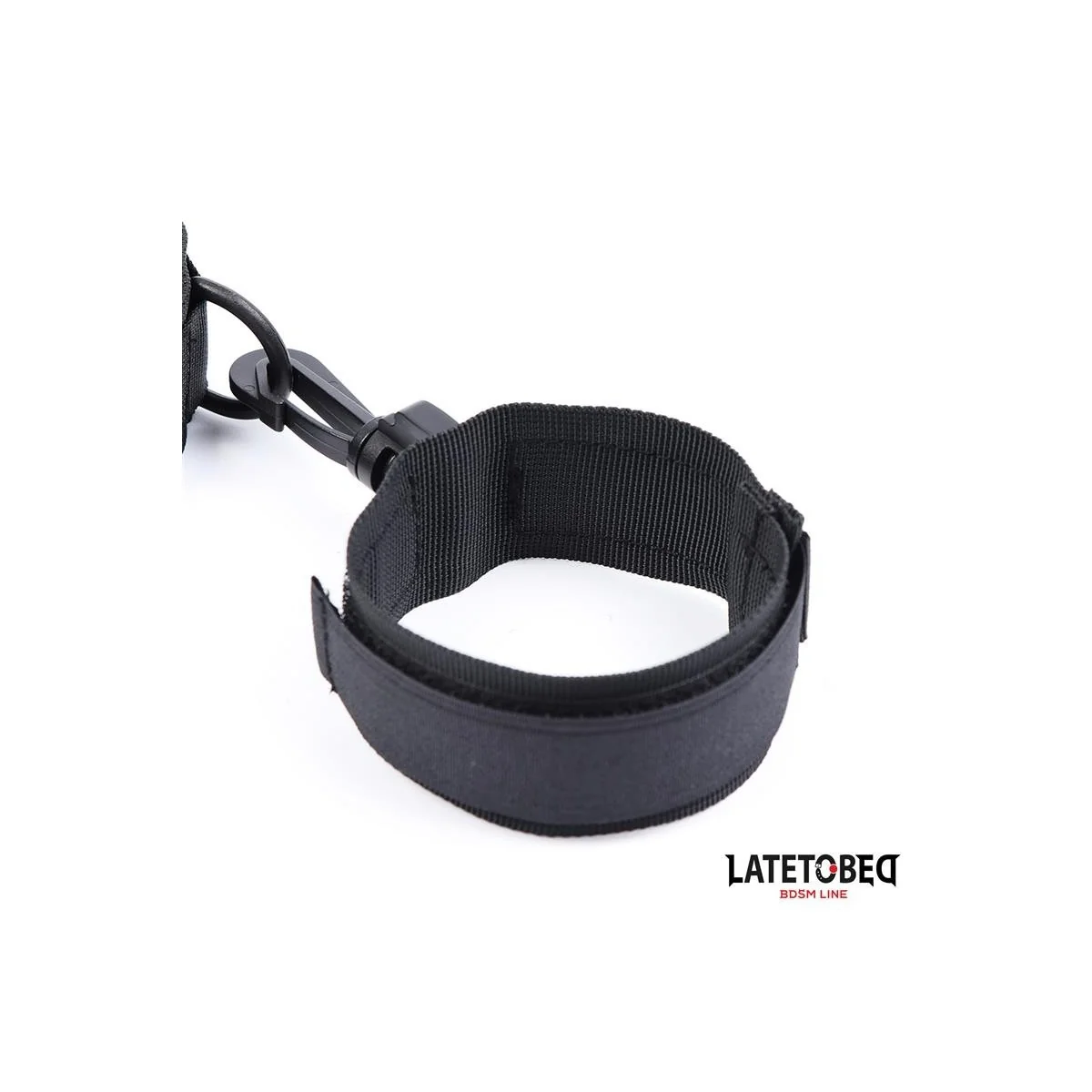 HALSBAND MIT HANDFESSELN, NYLON VON LATETOBED BDSM LINE