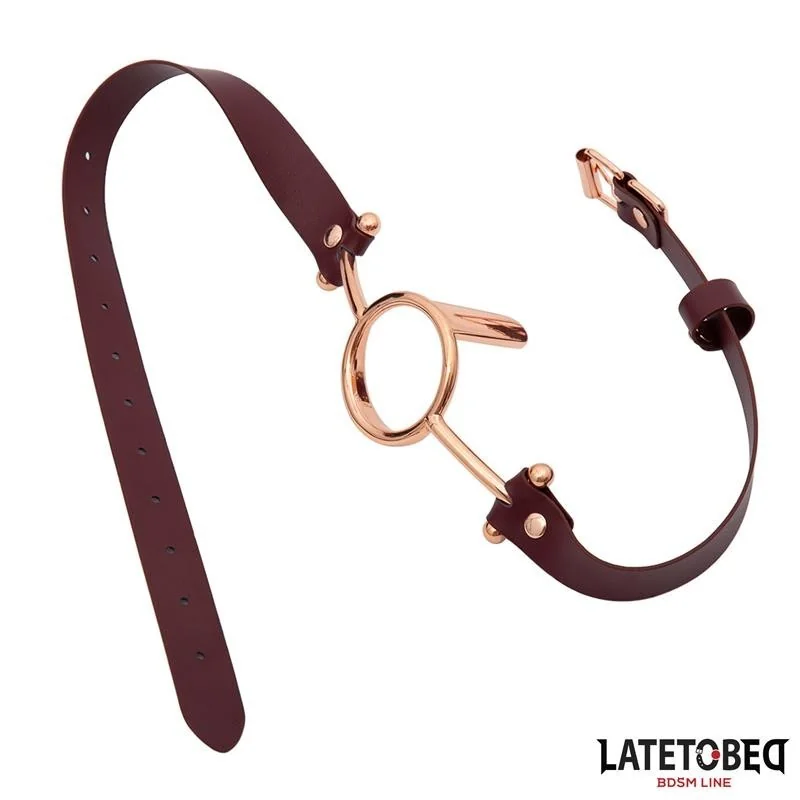 LEDER O-RING-KNEBEL VON LATETOBED BDSM LINE 2