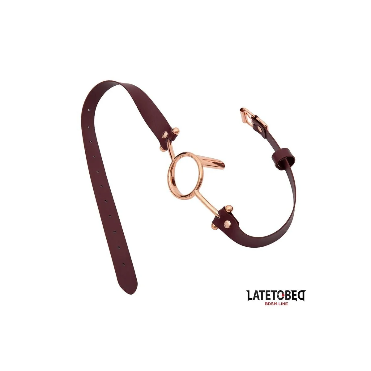 LEDER O-RING-KNEBEL VON LATETOBED BDSM LINE