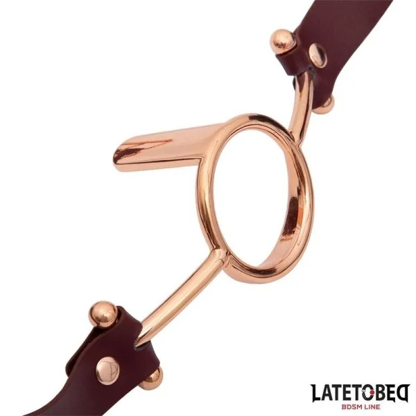 LEDER O-RING-KNEBEL VON LATETOBED BDSM LINE