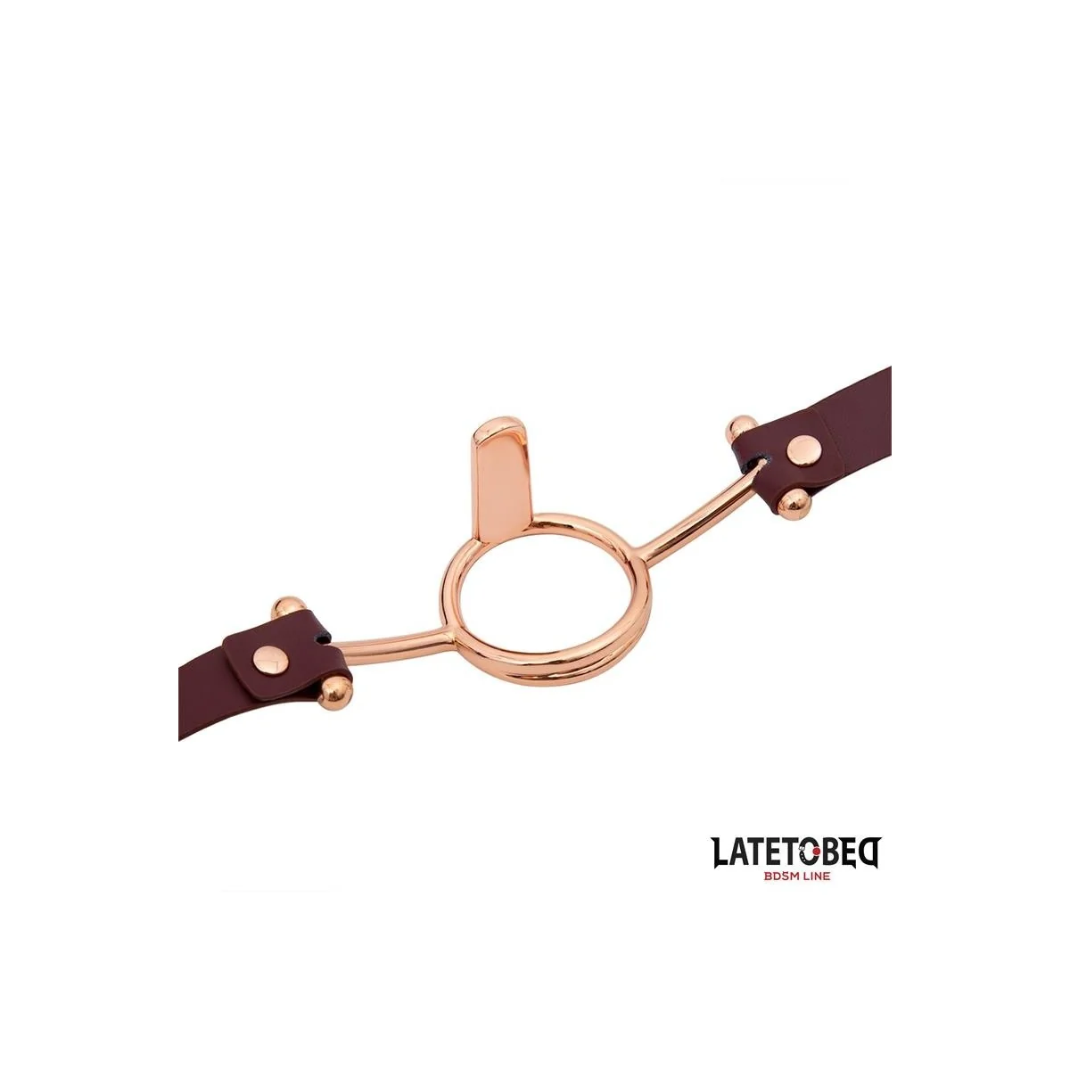 LEDER O-RING-KNEBEL VON LATETOBED BDSM LINE