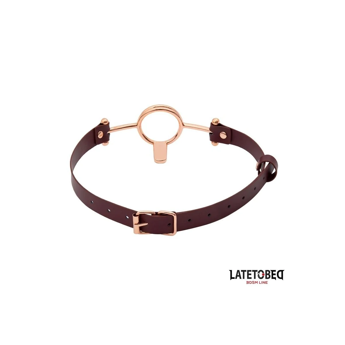 LEDER O-RING-KNEBEL VON LATETOBED BDSM LINE