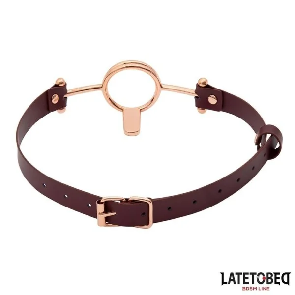 LEDER O-RING-KNEBEL VON LATETOBED BDSM LINE