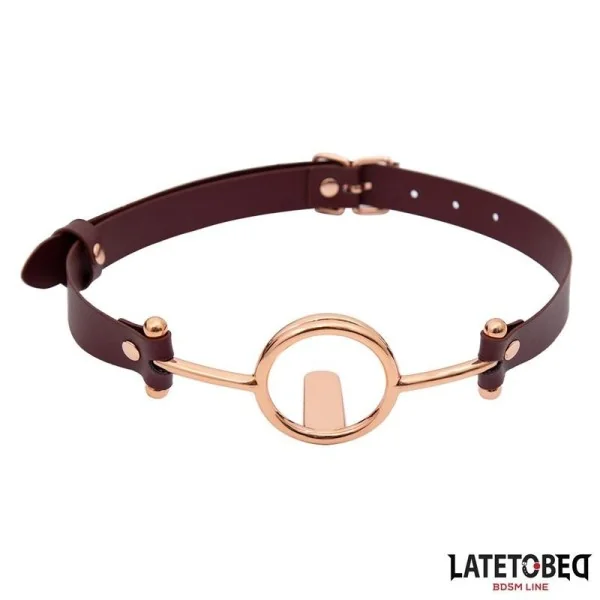 LEDER O-RING-KNEBEL VON LATETOBED BDSM LINE