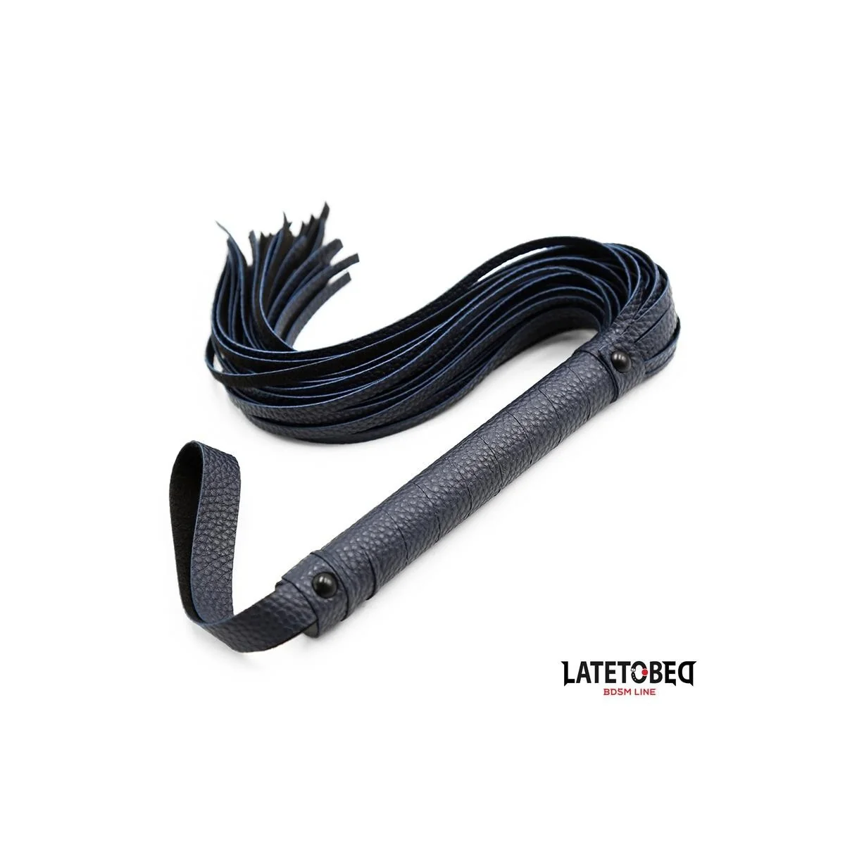 DUNKELBLAUER FLOGGER VON LATETOBED BDSM LINE