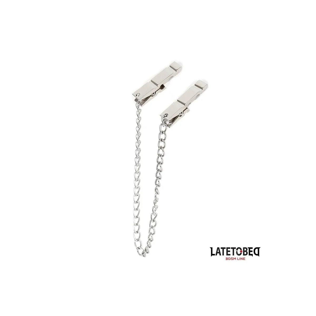 KETTEN-NIPPELKLEMMEN ZINK 40,5 CM VON LATETOBED BDSM LINE