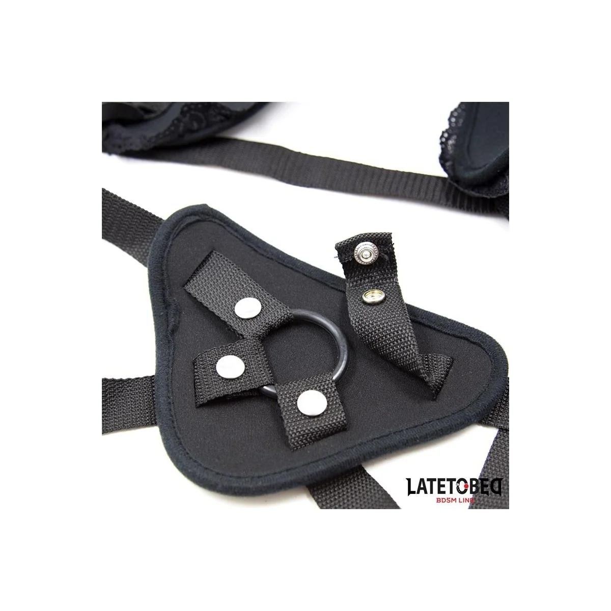 SPITZENRAND-UMSCHNALL-DILDO MIT SILIKONRING VON LATETOBED BDSM LINE