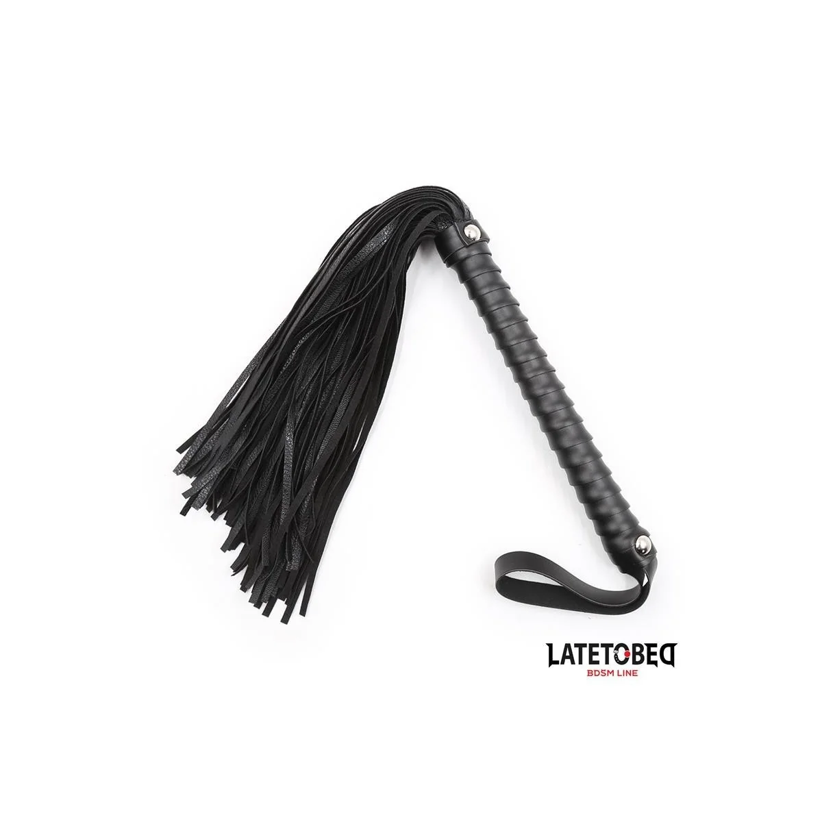 GEPOLSTERTE PEITSCHE SCHWARZ 48,5 CM VON LATETOBED BDSM LINE