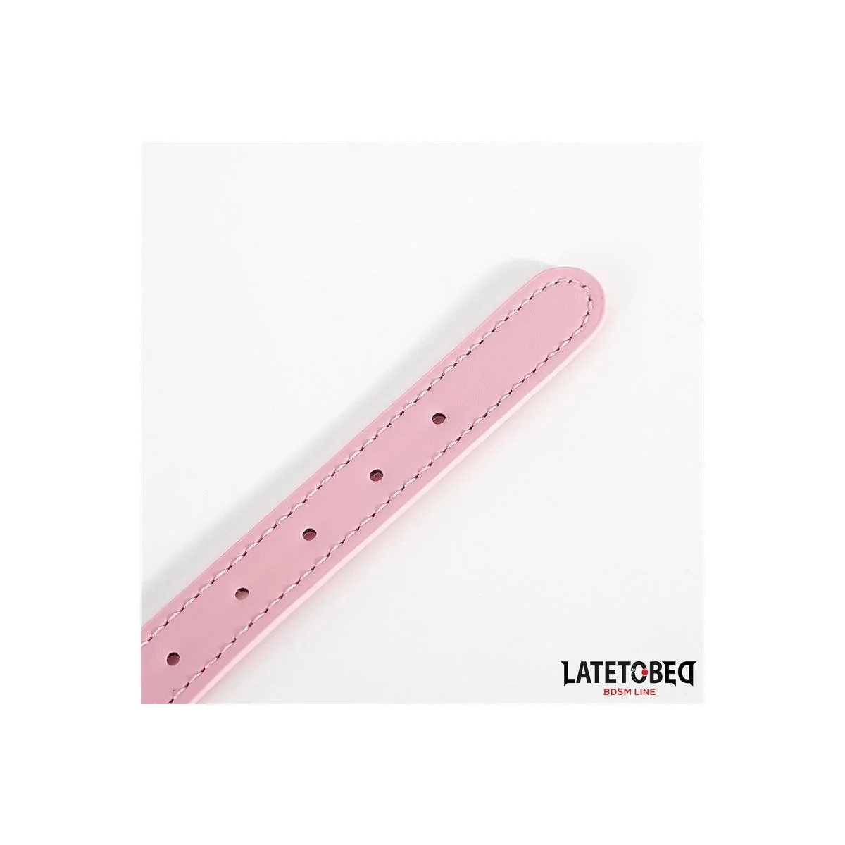 HALSBAND MIT GLOCKE VERSTELLBAR ROSA VON LATETOBED BDSM LINE