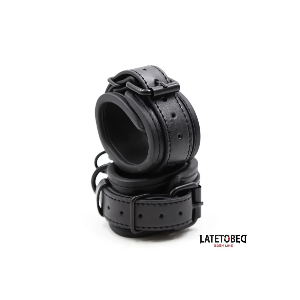 HANDSCHELLEN VERSTELLBAR NEOPREN SCHWARZ VON LATETOBED BDSM LINE