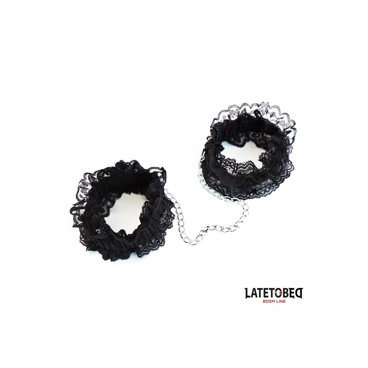 ELASTISCHE FUSSFESSELN AUS SPITZE SCHWARZ VON LATETOBED BDSM LINE