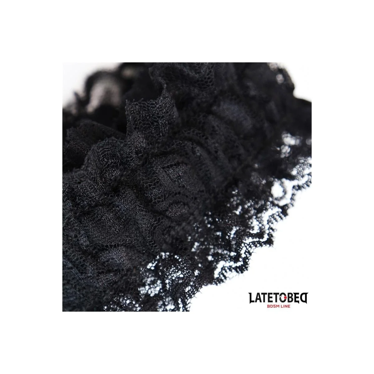 ELASTISCHE FUSSFESSELN AUS SPITZE SCHWARZ VON LATETOBED BDSM LINE