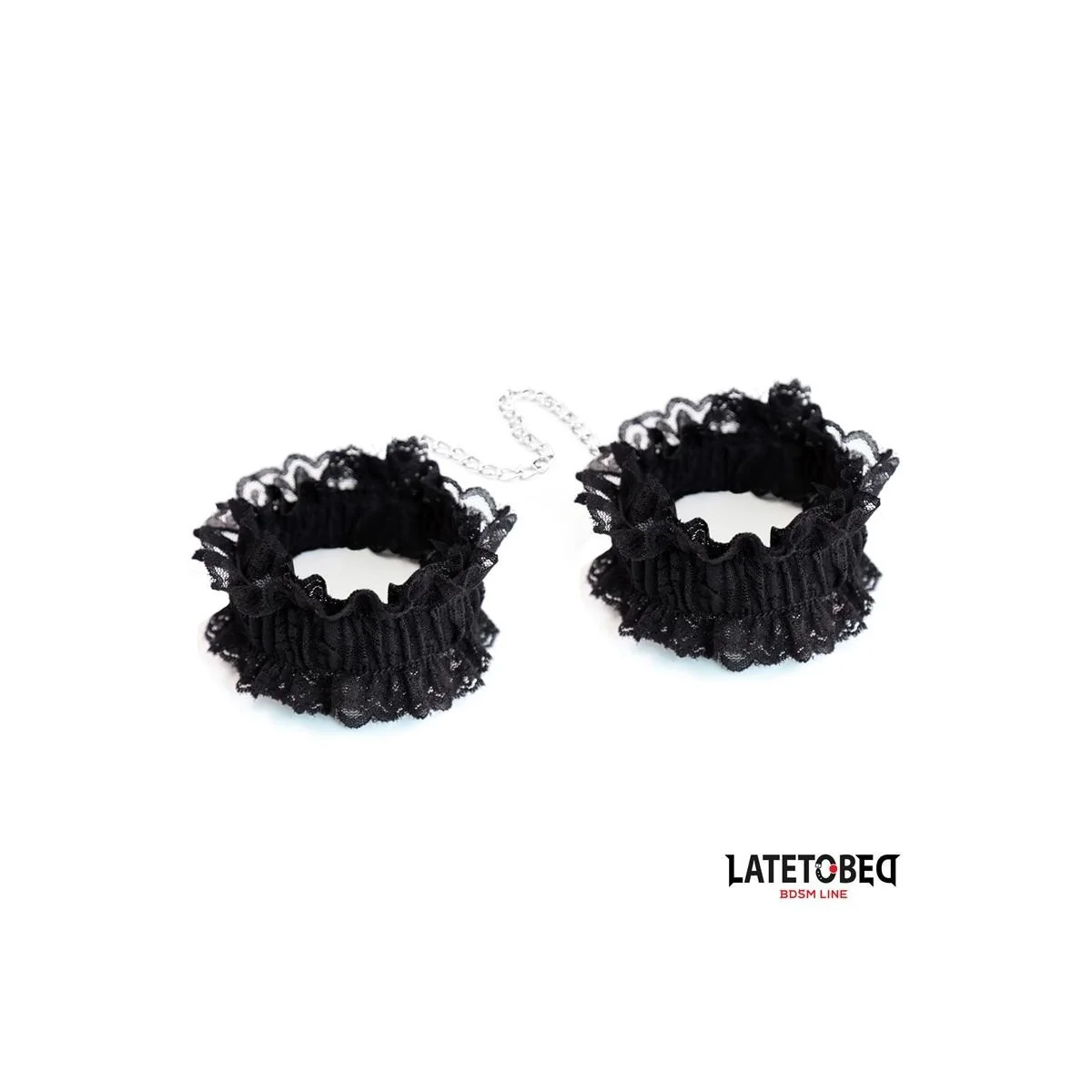 ELASTISCHE HANDFESSELN AUS SPITZE SCHWARZ VON LATETOBED BDSM LINE