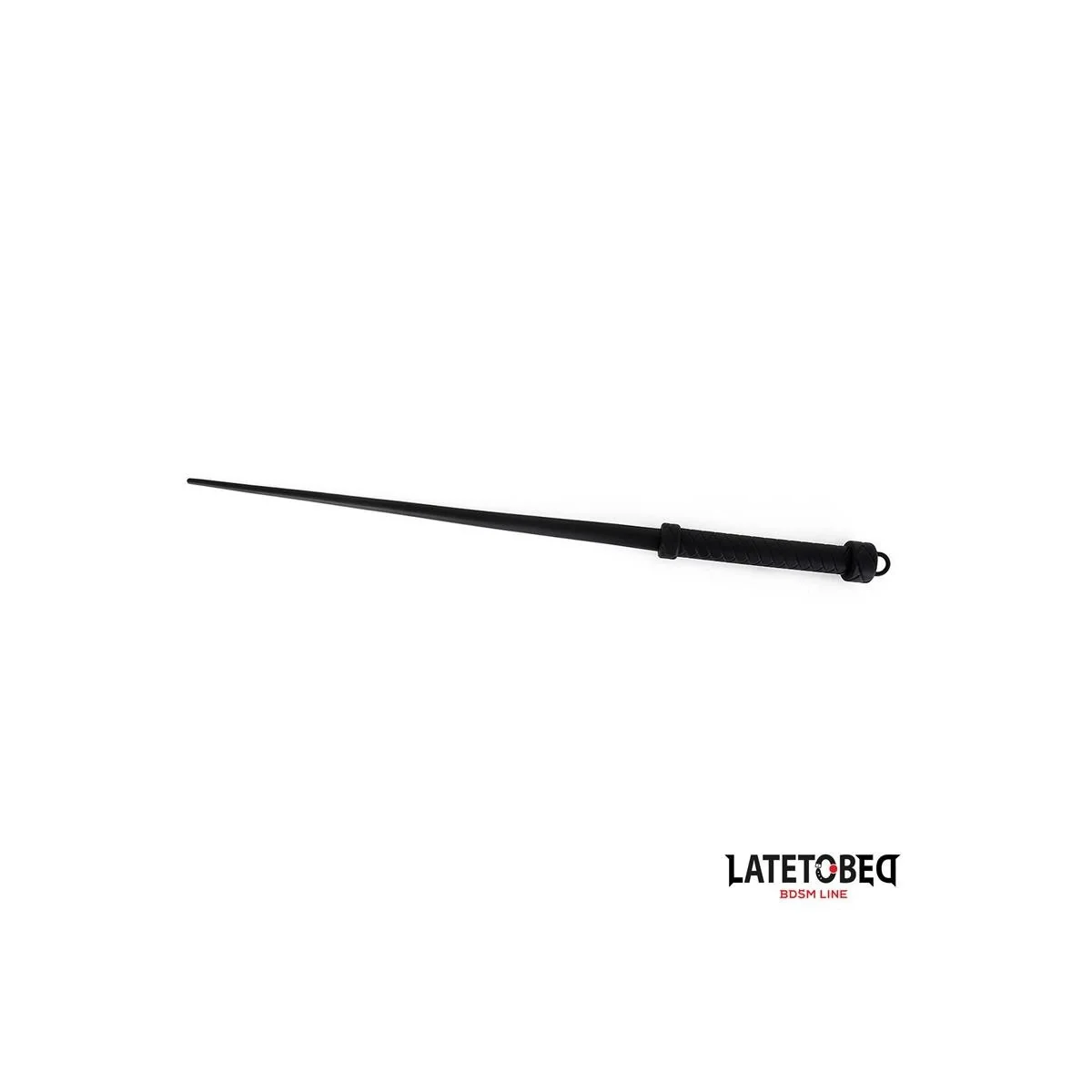 SILIKONPEITSCHE SCHWARZ 63,5 CM VON LATETOBED BDSM LINE