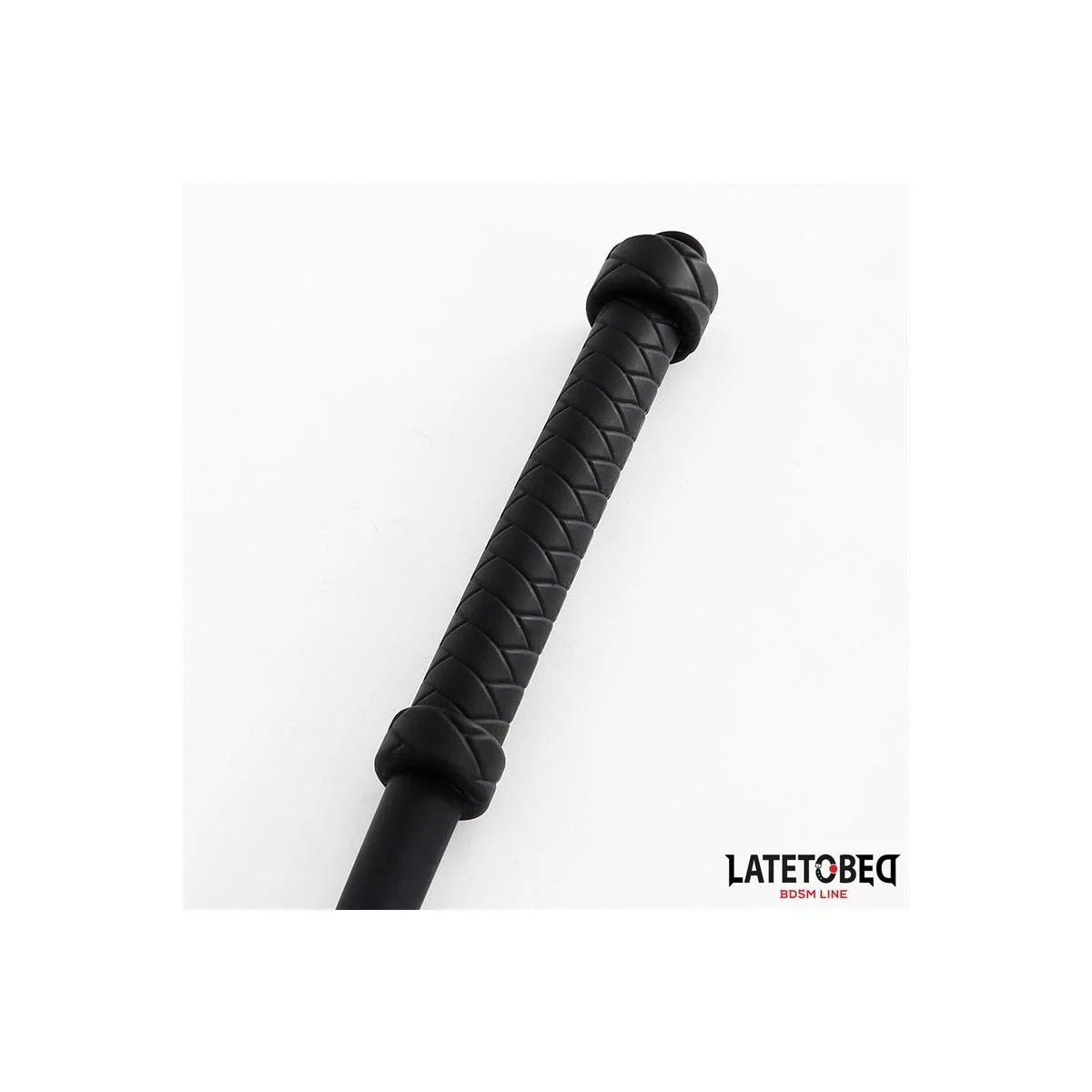 SILIKONPEITSCHE SCHWARZ 63,5 CM VON LATETOBED BDSM LINE