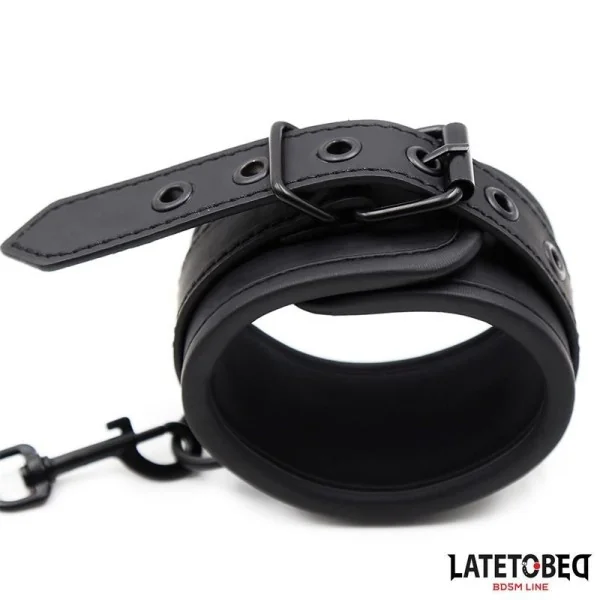 NEOPREN-HANDFESSELN, SCHWARZ VON LATETOBED BDSM LINE