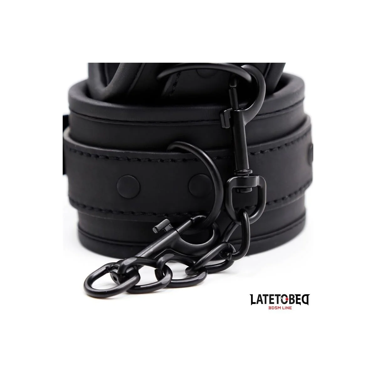 NEOPREN-HANDFESSELN, SCHWARZ VON LATETOBED BDSM LINE