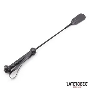 PEITSCHE MIT GEFLOCHTENEM GRIFF 44,5 CM VON LATETOBED BDSM LINE