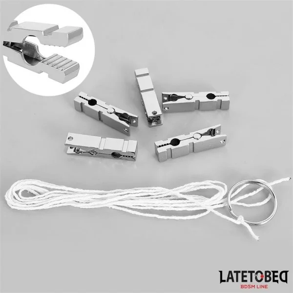 NIPPELKLEMMEN, ZINK VON LATETOBED BDSM LINE