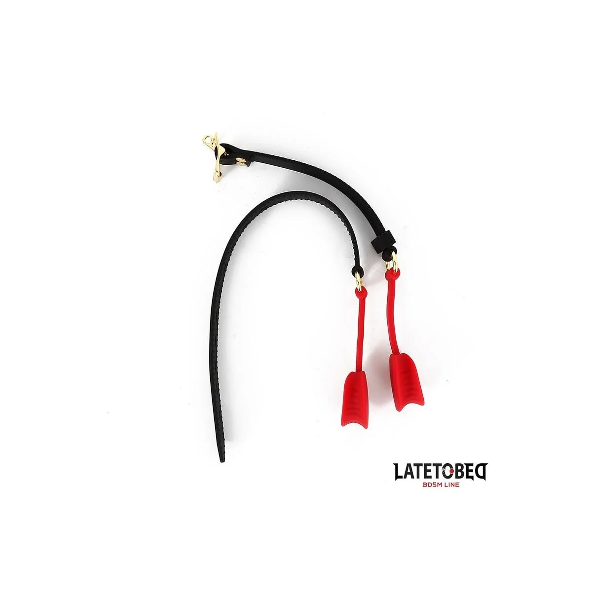 DOPPELENDIGER METALLKARABINERHAKEN VON LATETOBED BDSM LINE